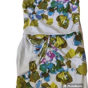 Ali Ro floral printed off the shoulder dress sz 6